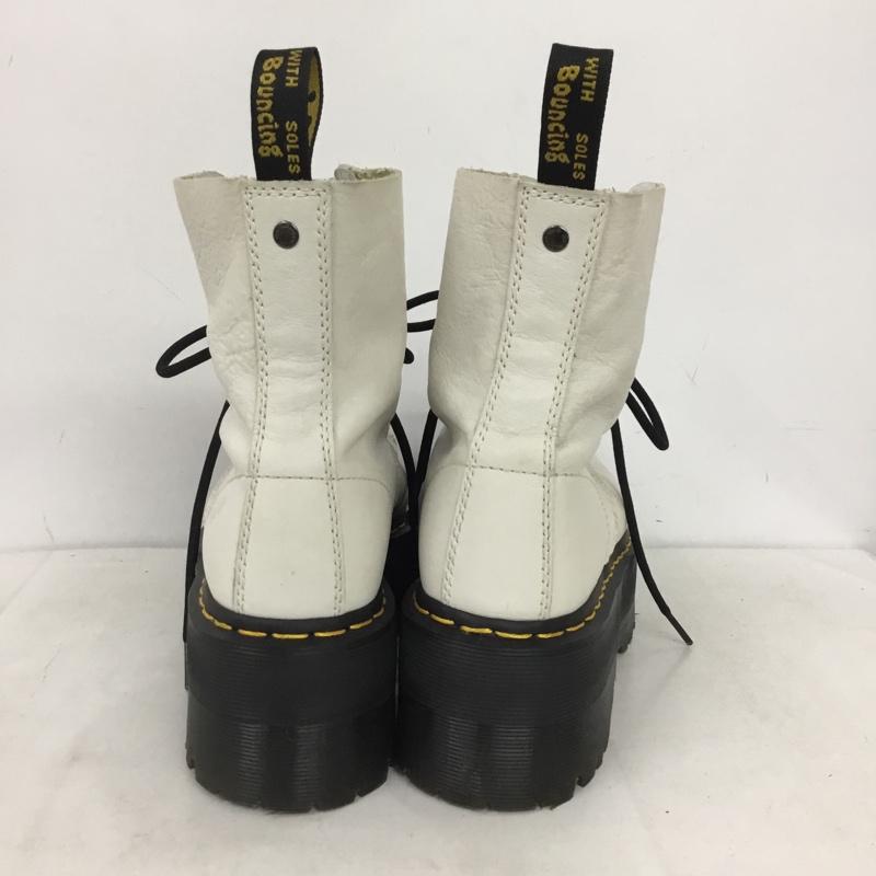 ドクターマーチン Dr.Martens ブーツ 一般 1460 PASCAL MAX US8 厚底 UK6 US：8 無地 白 / ホワイト / white X 黒 / ブラック / black レディース USED 古着 中古 10158328