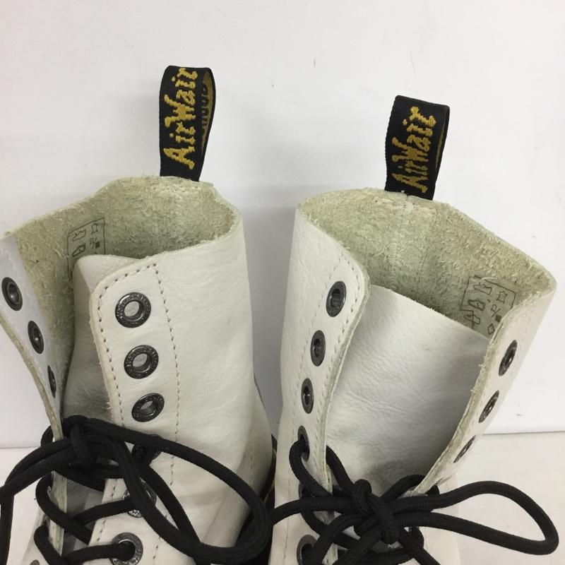 ドクターマーチン Dr.Martens ブーツ 一般 1460 PASCAL MAX US8 厚底 UK6 US：8 無地 白 / ホワイト / white X 黒 / ブラック / black レディース USED 古着 中古 10158328