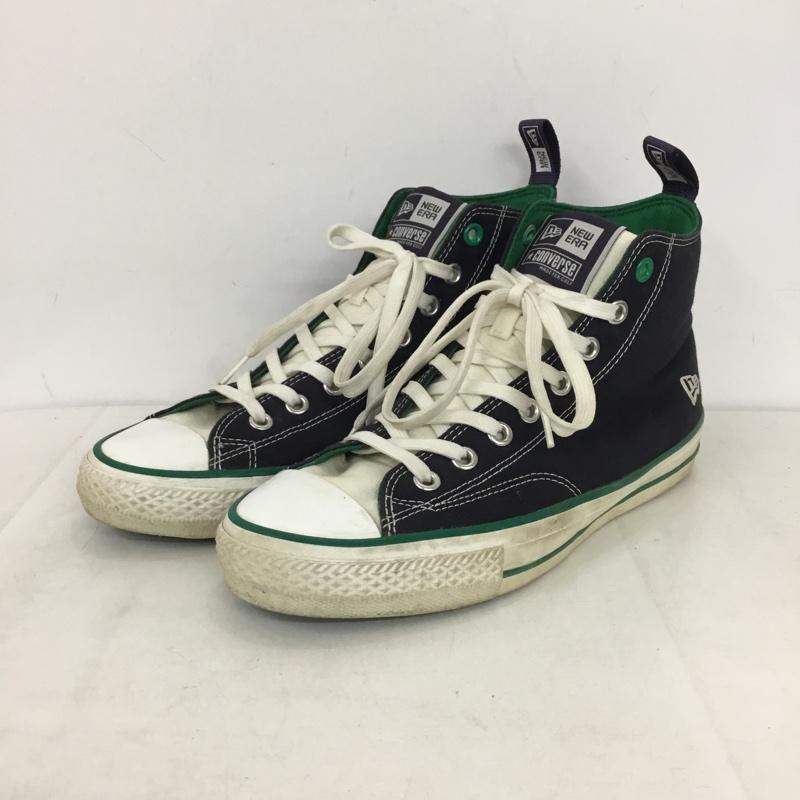 コンバース CONVERSE スニーカー スニーカー 33500370 ALL STAR GF NE HI ゴルフシューズ スパイクレス 26.5cm NEW ERA 26.5cm ロゴ、文字 紺 / ネイビー / navy X 緑 / グリーン / green X 白 / ホワイト / white メンズ USED 古着 中古 10158332