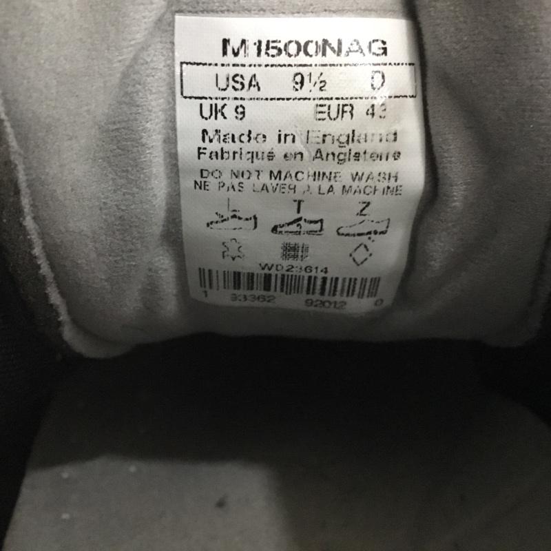 ニューバランス New Balance スニーカー スニーカー M1500NAG MADE IN ENGLAND UK9 US：9.5 ロゴ、文字 紺 / ネイビー / navy メンズ USED 古着 中古 10158334
