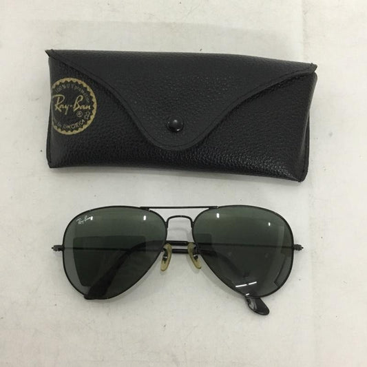 レイバン Ray-Ban めがね・サングラス サングラス RB3025 AVIATOR CLASSIC ケース付き ロゴ、文字 黒 / ブラック / black メンズ USED 古着 中古 10158340