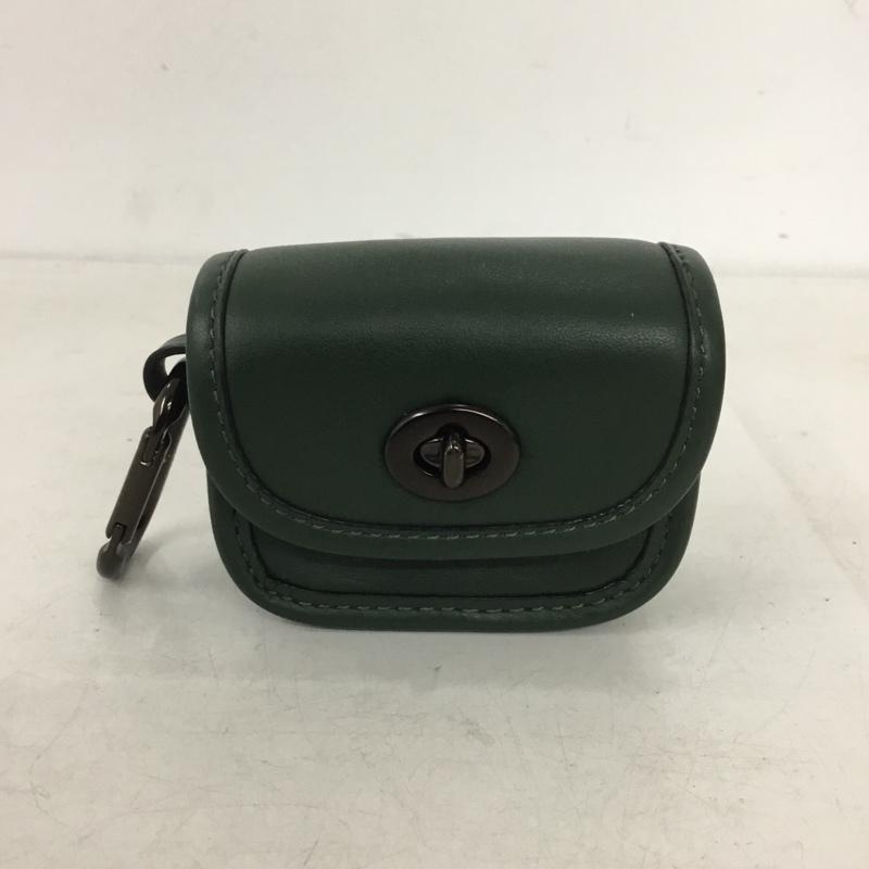 コーチ COACH ファッション小物 ファッション小物 C3163 バッグチャーム ミニポーチ 小物入れ ロゴ、文字 緑 / グリーン / green レディース USED 古着 中古 10158341