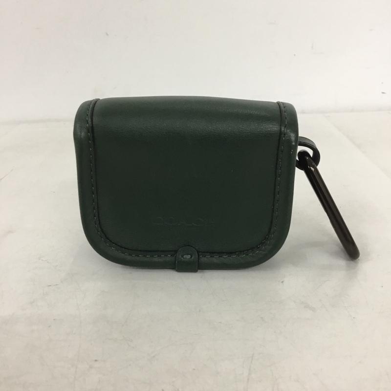 コーチ COACH ファッション小物 ファッション小物 C3163 バッグチャーム ミニポーチ 小物入れ ロゴ、文字 緑 / グリーン / green レディース USED 古着 中古 10158341