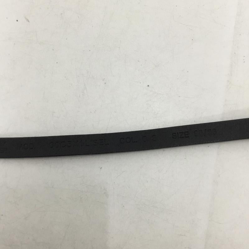 ディーゼル DIESEL ベルト・バックル ベルト イタリア製 レザー ロゴ、文字 黒 / ブラック / black レディース USED 古着 中古 10158344