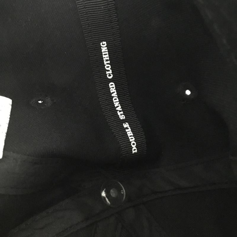 ダブル スタンダード クロージング DOUBLE STANDARD CLOTHING 帽子 キャップ 0600-020-201 ベースボールキャップ コットン FREE ワンポイント 黒 / ブラック / black レディース USED 古着 中古 10158348