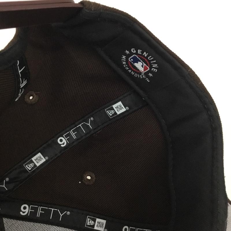 ニューエラ NEW ERA 帽子 キャップ 9FIFTY サンディエゴ パドレス SD ONE SIZE ロゴ、文字 茶 / ブラウン / brown メンズ USED 古着 中古 10158349