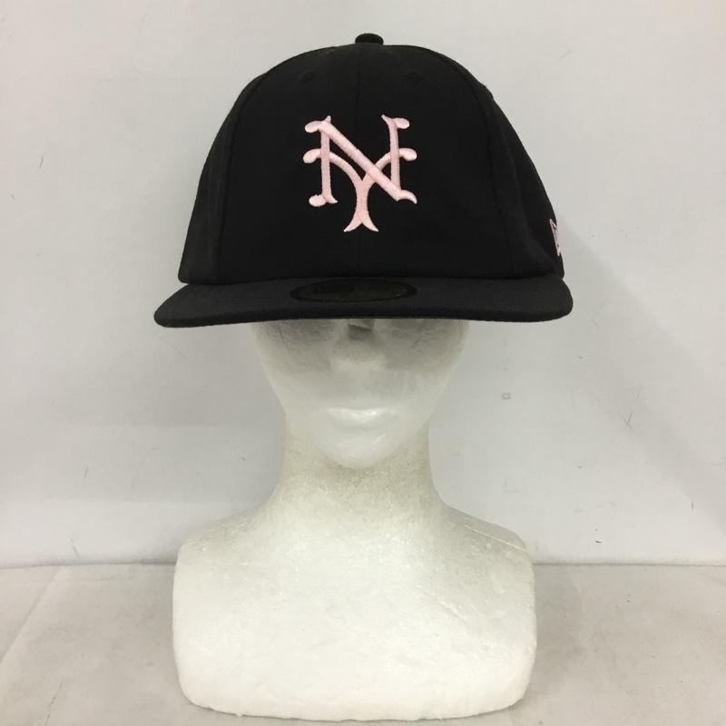 ニューエラ NEW ERA 帽子 キャップ NY 59.6cm ロゴ、文字 黒 / ブラック / black メンズ USED 古着 中古 10158350