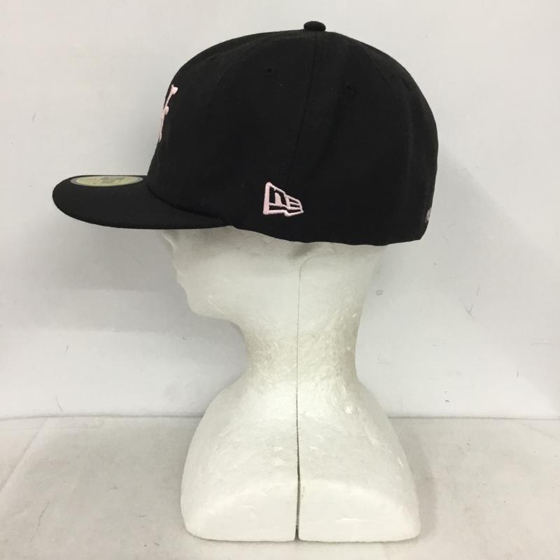 ニューエラ NEW ERA 帽子 キャップ NY 59.6cm ロゴ、文字 黒 / ブラック / black メンズ USED 古着 中古 10158350