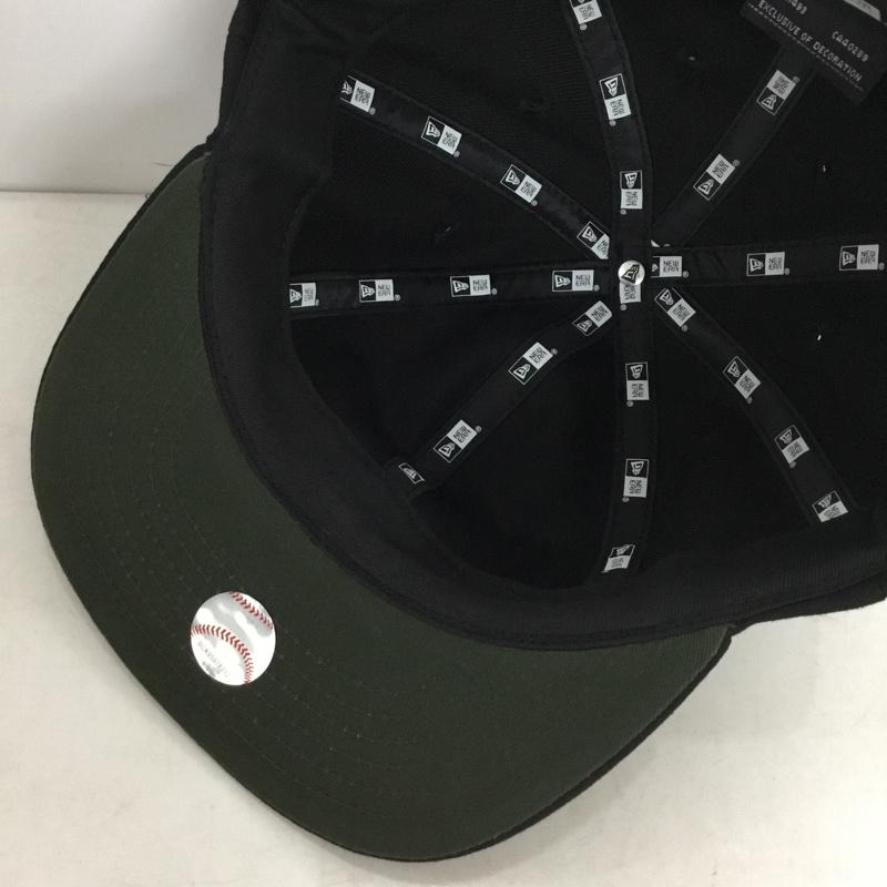 ニューエラ NEW ERA 帽子 キャップ NY 59.6cm ロゴ、文字 黒 / ブラック / black メンズ USED 古着 中古 10158350