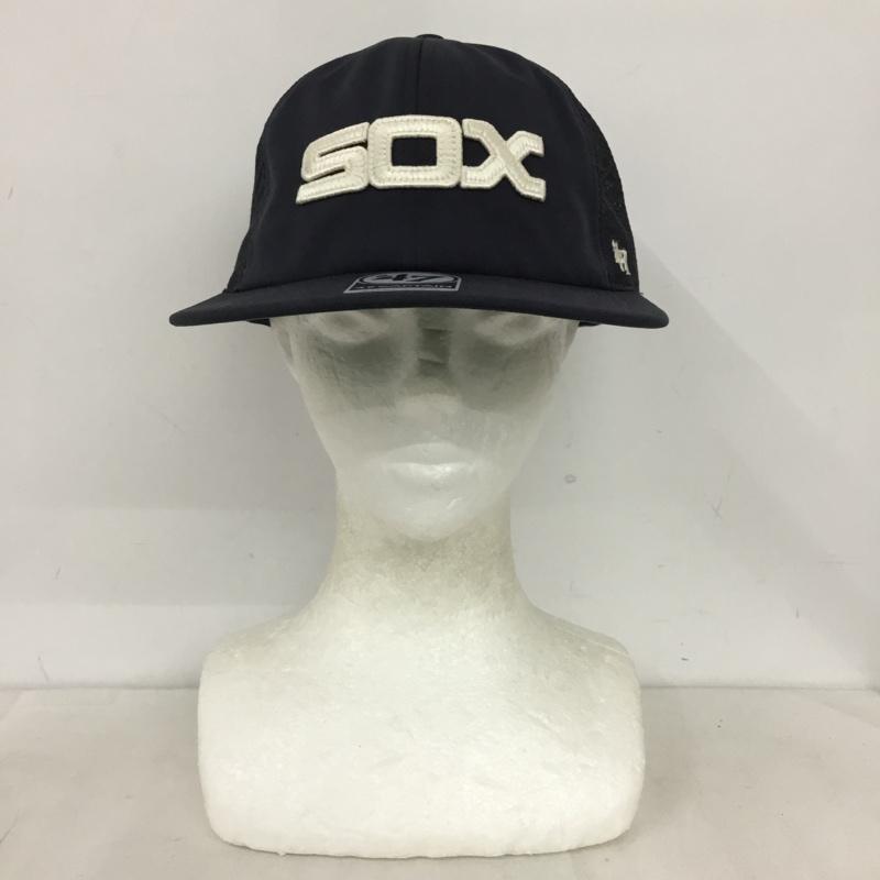 フォーティーセブンブランド 47 Brand 帽子 キャップ スナップバック メッシュキャップ シカゴ ホワイトソックス ロゴ、文字 紺 / ネイビー / navy メンズ USED 古着 中古 10158351