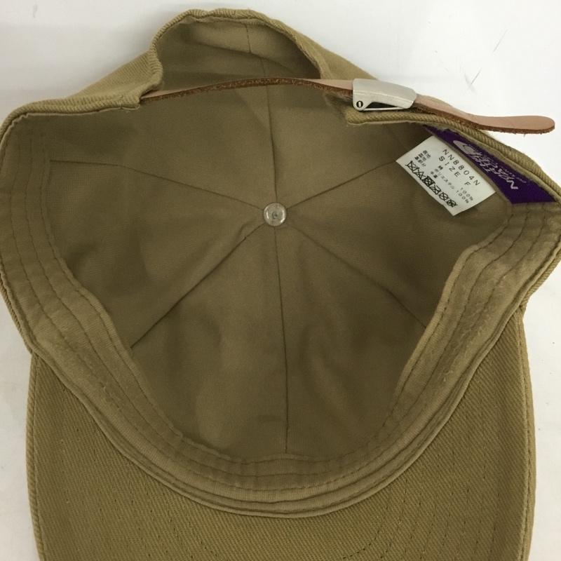 ザ ノースフェイス パープルレーベル THE NORTH FACE PURPLE LABEL 帽子 キャップ NN8804N Cotton Twill Cap FREE ロゴ、文字 ベージュ / ベージュ / beige メンズ USED 古着 中古 10158354