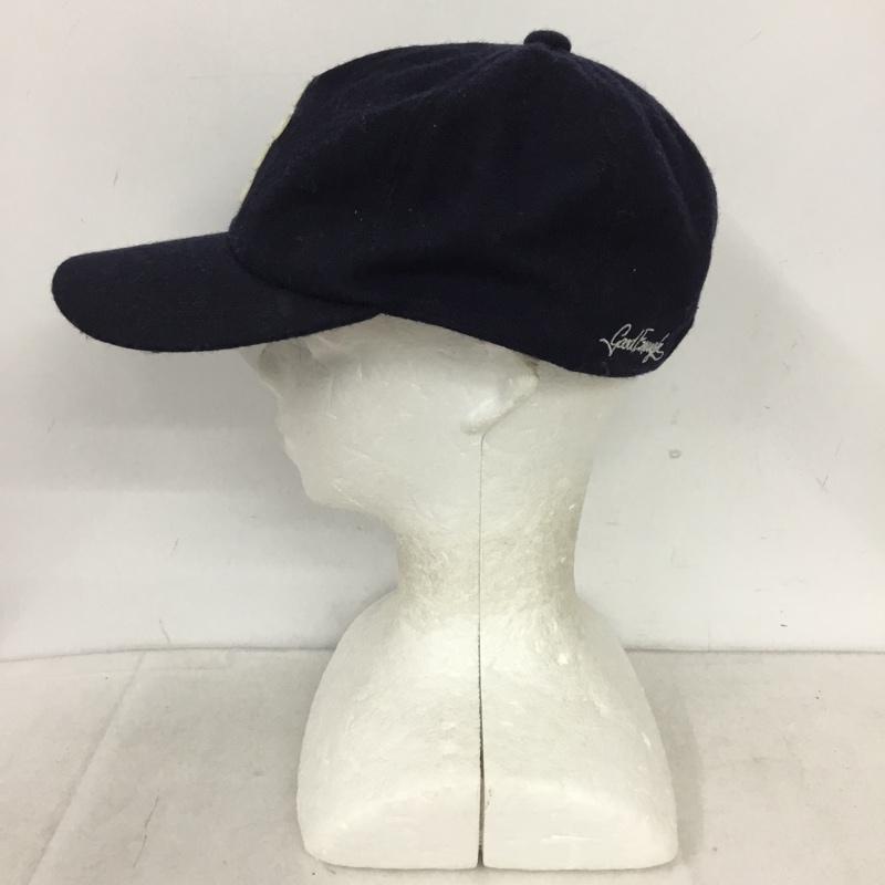 グッドイナフ GOODENOUGH 帽子 キャップ フェルトキャップ ロゴ、文字 紺 / ネイビー / navy メンズ USED 古着 中古 10158355