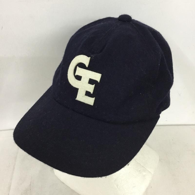 グッドイナフ GOODENOUGH 帽子 キャップ フェルトキャップ ロゴ、文字 紺 / ネイビー / navy メンズ USED 古着 中古 10158355