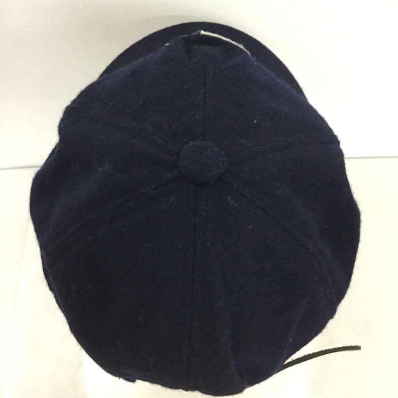 グッドイナフ GOODENOUGH 帽子 キャップ フェルトキャップ ロゴ、文字 紺 / ネイビー / navy メンズ USED 古着 中古 10158355