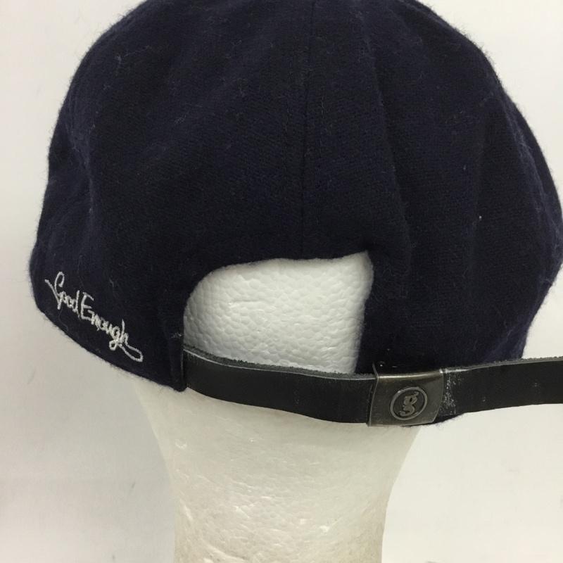 グッドイナフ GOODENOUGH 帽子 キャップ フェルトキャップ ロゴ、文字 紺 / ネイビー / navy メンズ USED 古着 中古 10158355