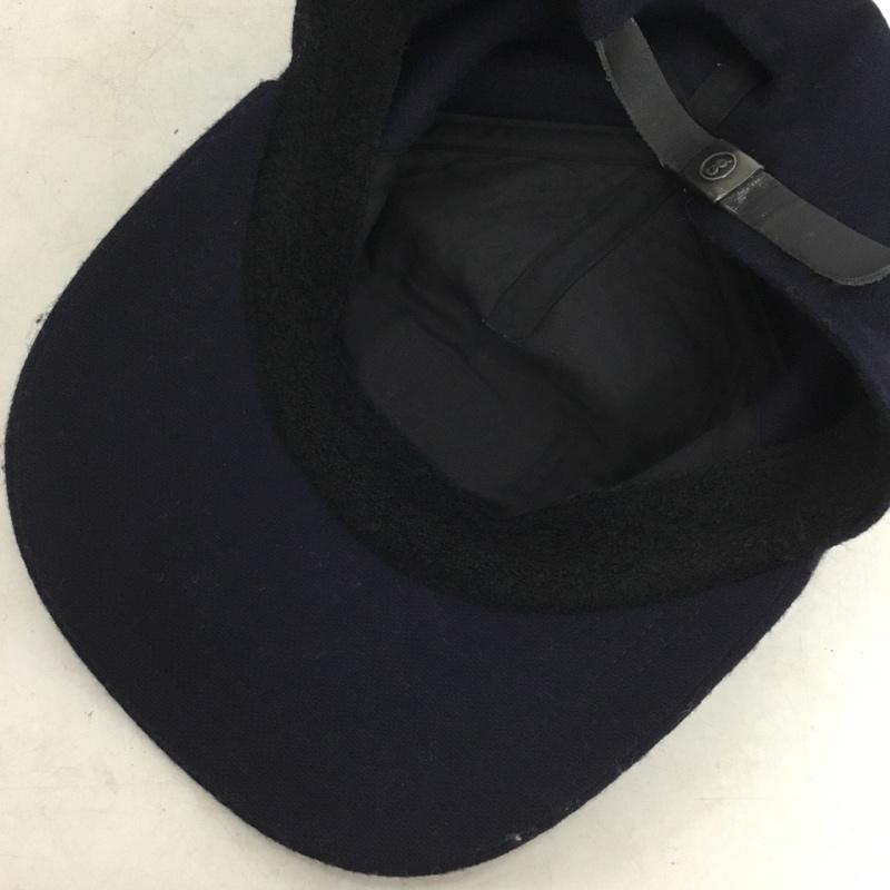 グッドイナフ GOODENOUGH 帽子 キャップ フェルトキャップ ロゴ、文字 紺 / ネイビー / navy メンズ USED 古着 中古 10158355