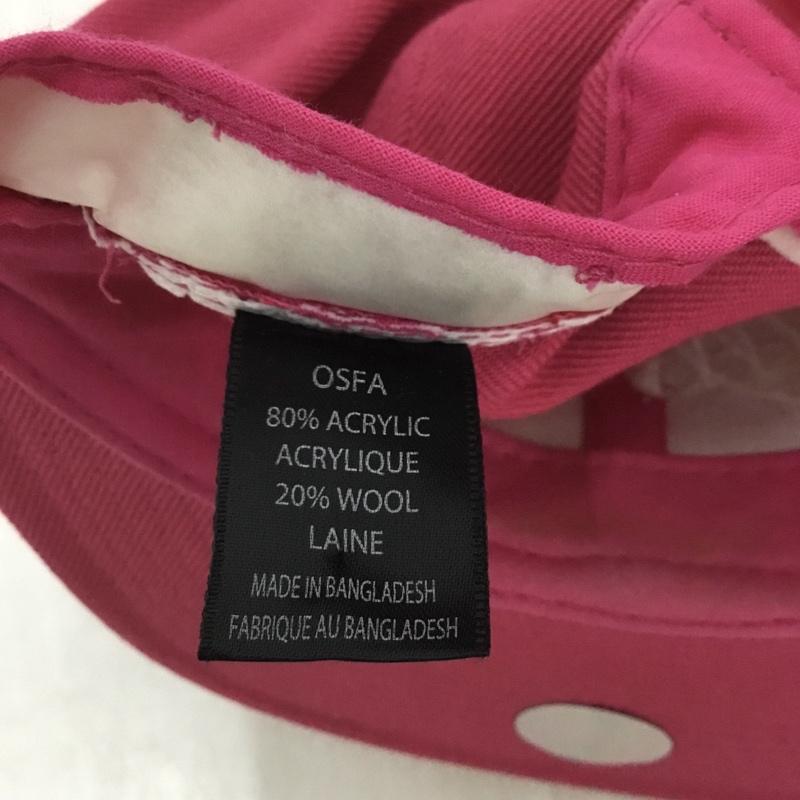 ステューシー STUSSY 帽子 キャップ スナップバック ロゴ、文字 桃 / ピンク / pink メンズ USED 古着 中古 10158356