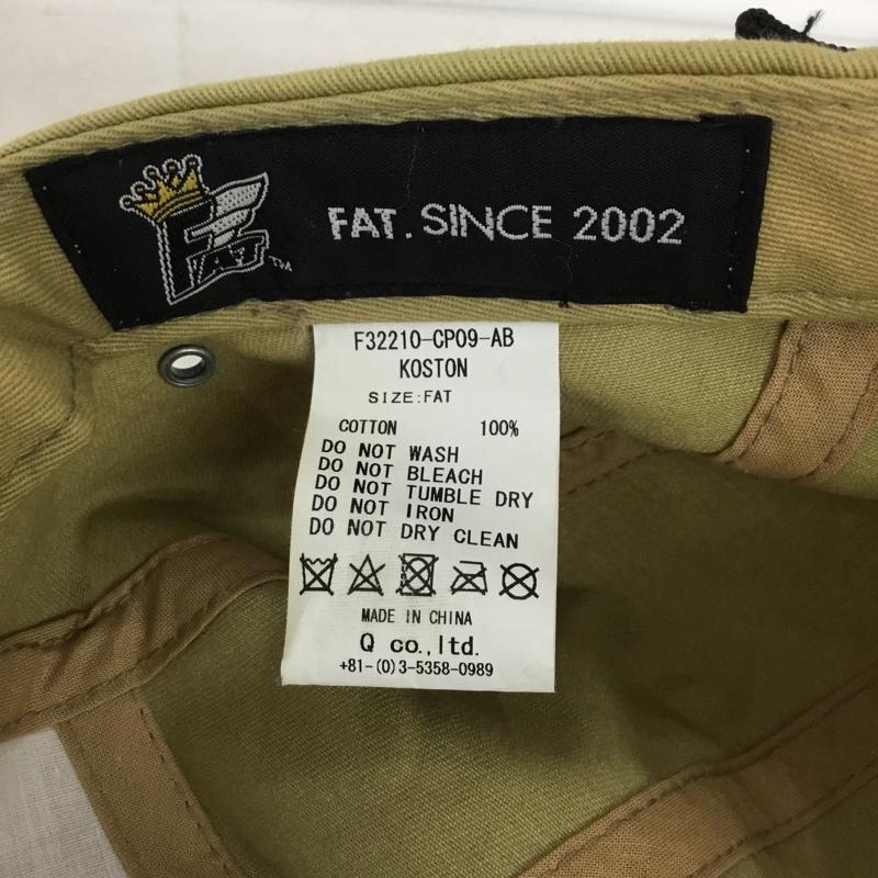 エフエイティー FAT 帽子 キャップ F32210-CP09-AB ジェットキャップ KOSTON ロゴ、文字 ベージュ / ベージュ / beige メンズ USED 古着 中古 10158360