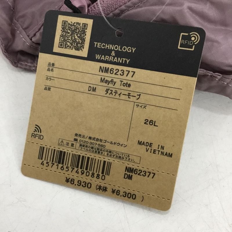 ザノースフェイス THE NORTH FACE トートバッグ トートバッグ NM62377 メイフライトート パッカブル タグ付き ロゴ、文字 黒 / ブラック / black X 紫 / パープル / purple メンズ USED 古着 中古 10158365