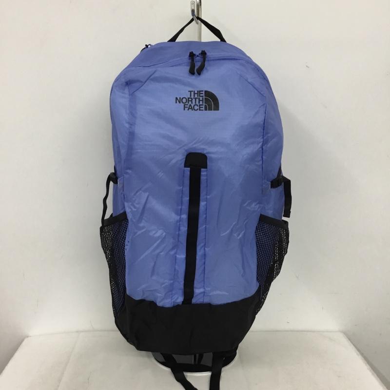 ザノースフェイス THE NORTH FACE リュックサック、デイパック リュックサック、デイバッグ NM62376 メイフライパック22 パッカブル タグ付き ロゴ、文字 黒 / ブラック / black X 青 / ブルー / blue メンズ USED 古着 中古 10158366
