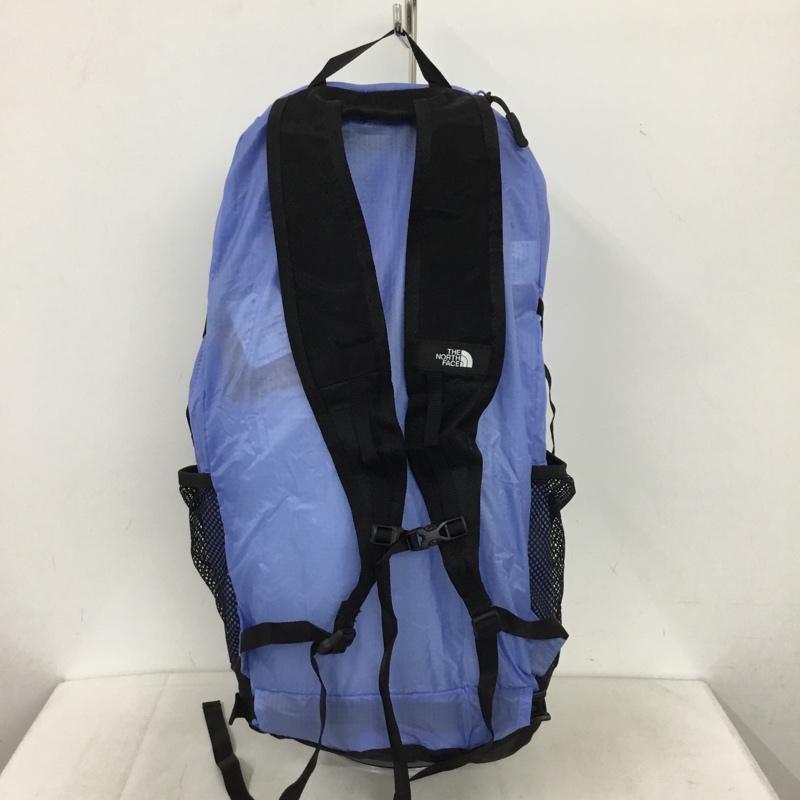 ザノースフェイス THE NORTH FACE リュックサック、デイパック リュックサック、デイバッグ NM62376 メイフライパック22 パッカブル タグ付き ロゴ、文字 黒 / ブラック / black X 青 / ブルー / blue メンズ USED 古着 中古 10158366