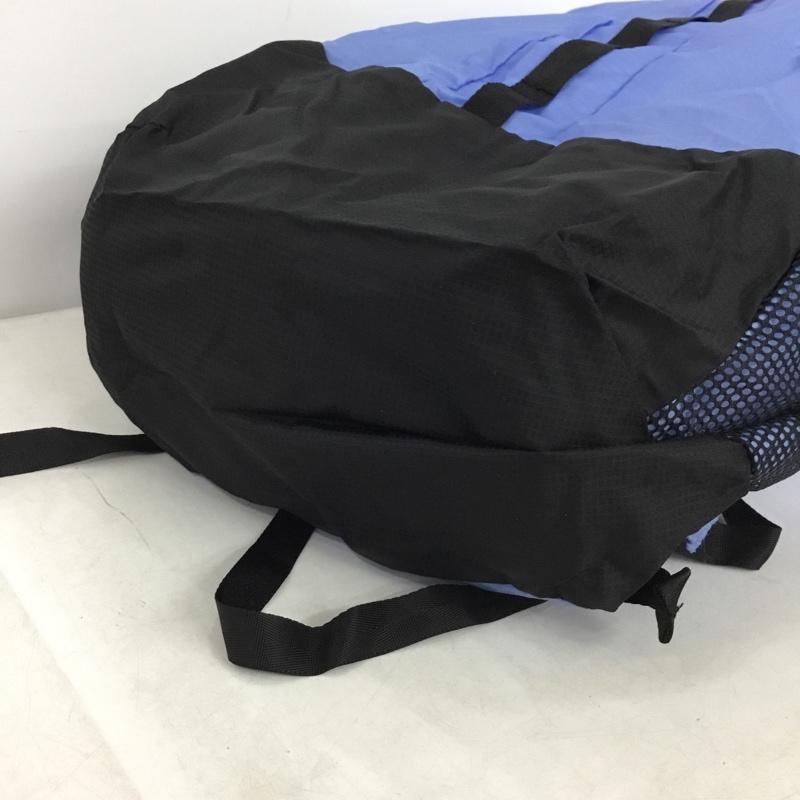ザノースフェイス THE NORTH FACE リュックサック、デイパック リュックサック、デイバッグ NM62376 メイフライパック22 パッカブル タグ付き ロゴ、文字 黒 / ブラック / black X 青 / ブルー / blue メンズ USED 古着 中古 10158366