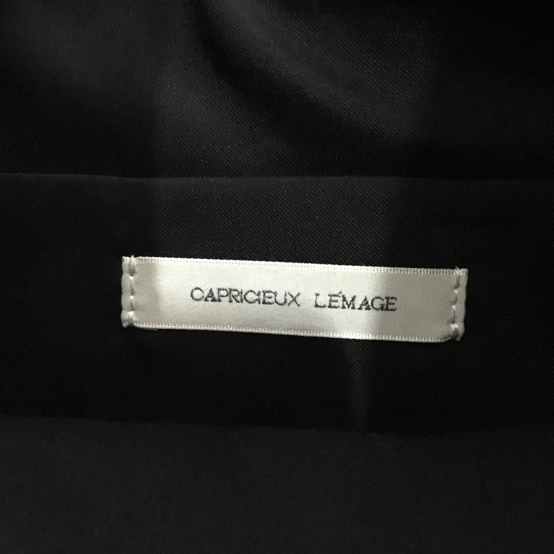 カプリシューレマージュ CAPRICIEUX LE MAGE ハンドバッグ ハンドバッグ LEZ1031312A0005 トライアングルトートバッグ 牛革 レザー FREE ロゴ、文字 黒 / ブラック / black レディース USED 古着 中古 10158374