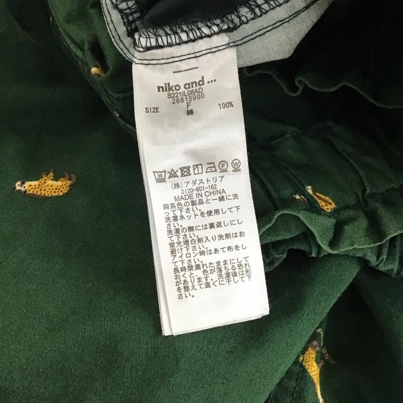 ニコアンド niko and... パンツ ワークパンツ、ペインターパンツ S221L08AD FREE 総柄 緑 / グリーン / green レディース USED 古着 中古 10158378