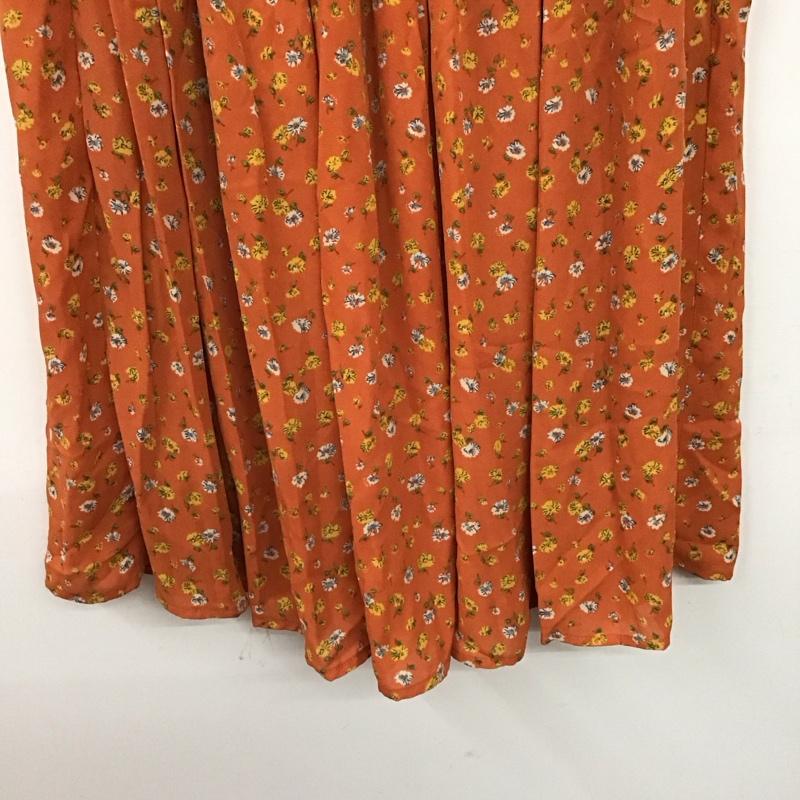 ミスティウーマン mysty woman スカート ロングスカート M 総柄 X 花柄 橙 / オレンジ / orange レディース USED 古着 中古 10158379