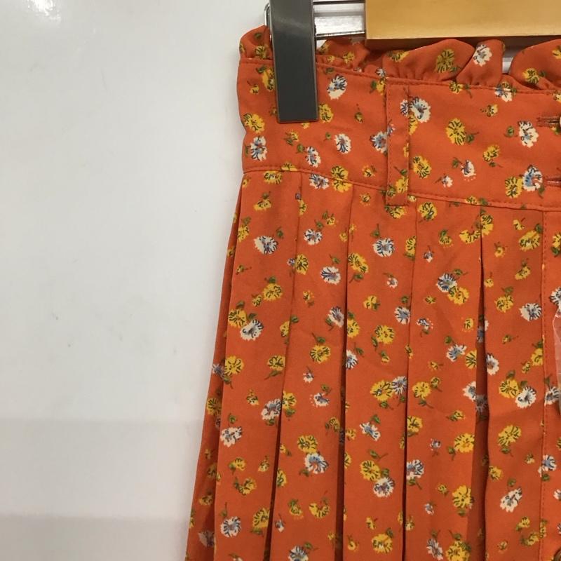 ミスティウーマン mysty woman スカート ロングスカート M 総柄 X 花柄 橙 / オレンジ / orange レディース USED 古着 中古 10158379