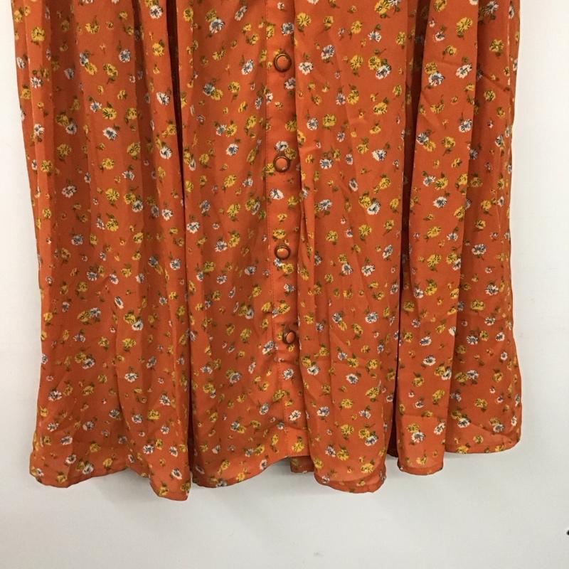 ミスティウーマン mysty woman スカート ロングスカート M 総柄 X 花柄 橙 / オレンジ / orange レディース USED 古着 中古 10158379