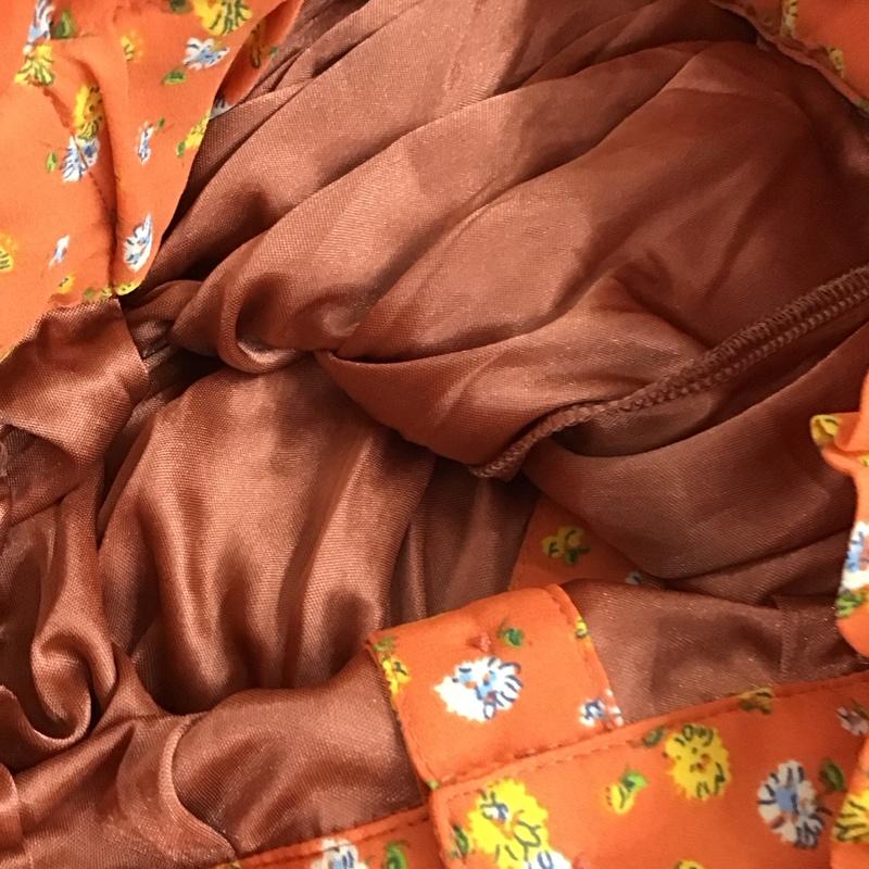 ミスティウーマン mysty woman スカート ロングスカート M 総柄 X 花柄 橙 / オレンジ / orange レディース USED 古着 中古 10158379