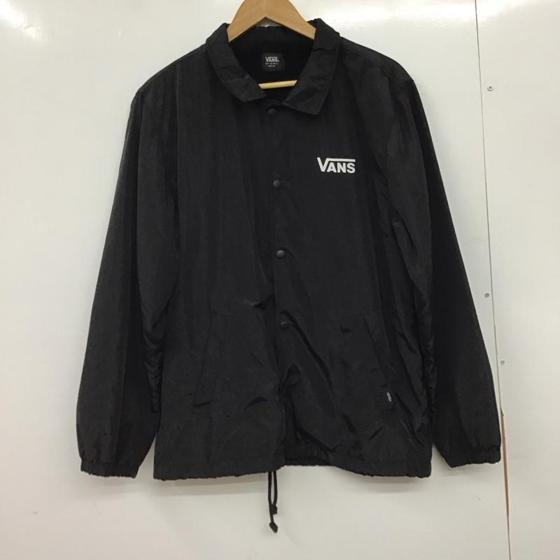バンズ VANS ジャケット、上着 ジャンパー、ブルゾン ナイロンジャケット コーチジャケット アウター XL ロゴ、文字 黒 / ブラック / black メンズ USED 古着 中古 10158385