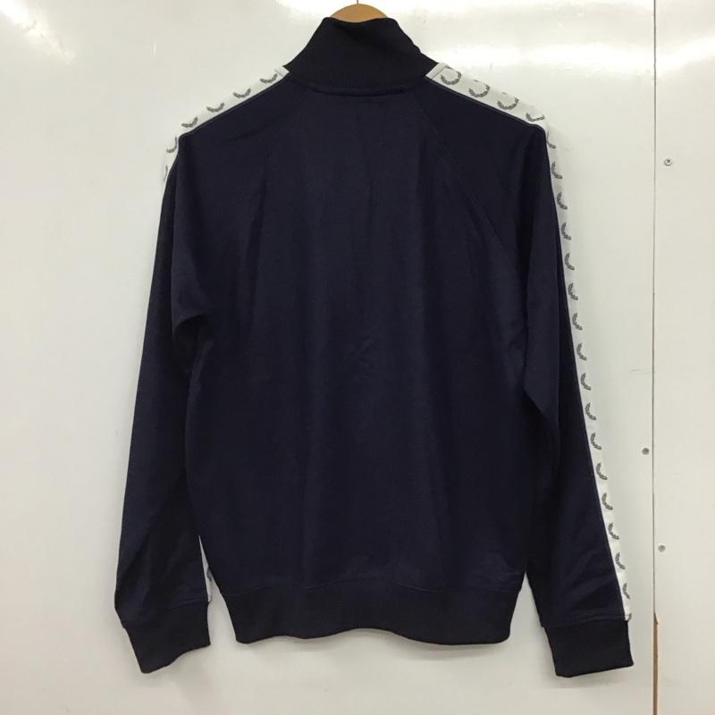 フレッドペリー FRED PERRY ジャケット、上着 ジャンパー、ブルゾン ジップアップジャケット ジャージ M ロゴ、文字 紺 / ネイビー / navy メンズ USED 古着 中古 10158386