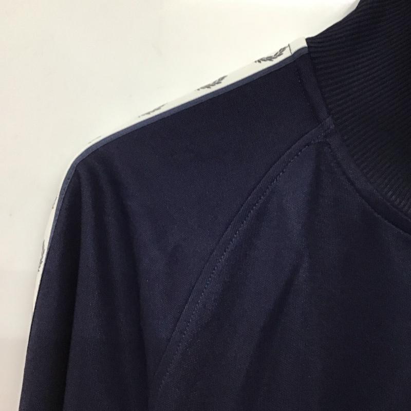 フレッドペリー FRED PERRY ジャケット、上着 ジャンパー、ブルゾン ジップアップジャケット ジャージ M ロゴ、文字 紺 / ネイビー / navy メンズ USED 古着 中古 10158386