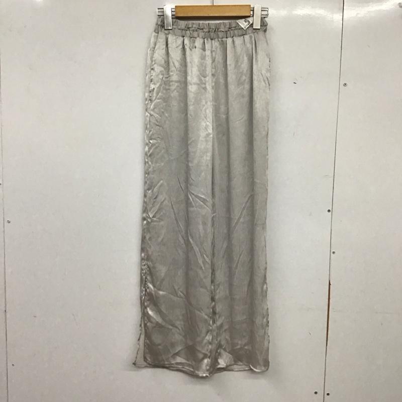 ジェイダ GYDA ボトムス ボトムス 072130731801 サテンリラックスパンツ FREE 無地 灰 / グレー / gray レディース USED 古着 中古 10158389