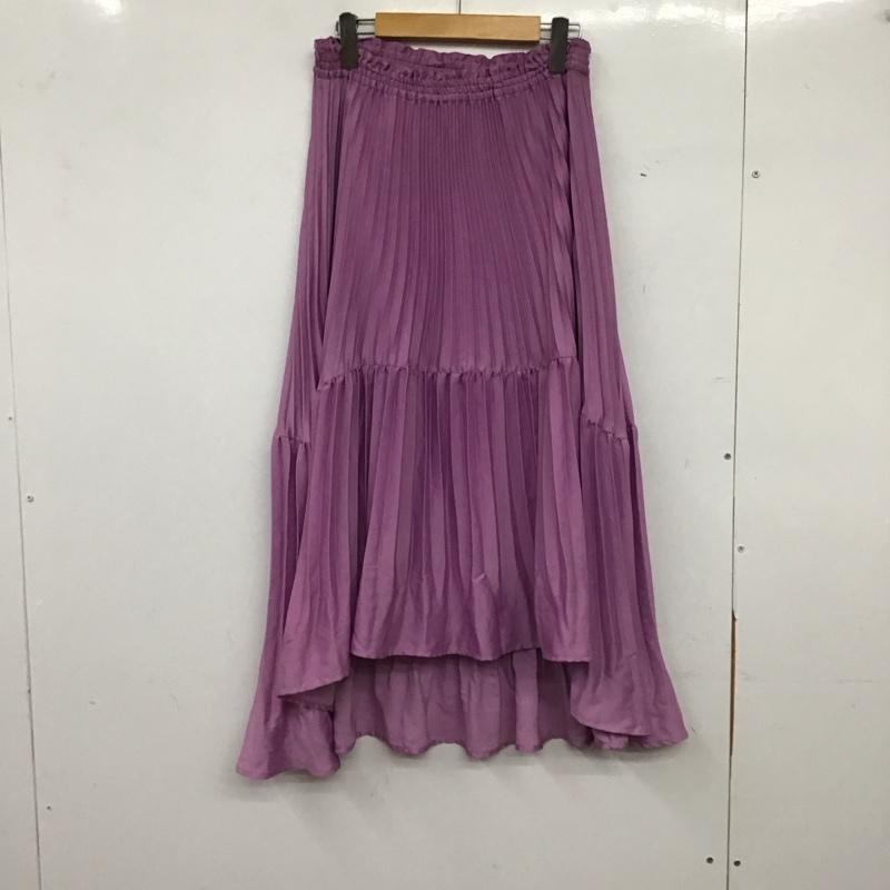 リエンダ rienda スカート ロングスカート プリーツスカート FREE 無地 桃 / ピンク / pink レディース USED 古着 中古 10158393