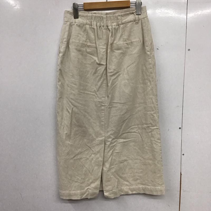 ローリーズファーム LOWRYS FARM スカート ひざ丈スカート L 無地 オフホワイト / オフホワイト / レディース USED 古着 中古 10158395
