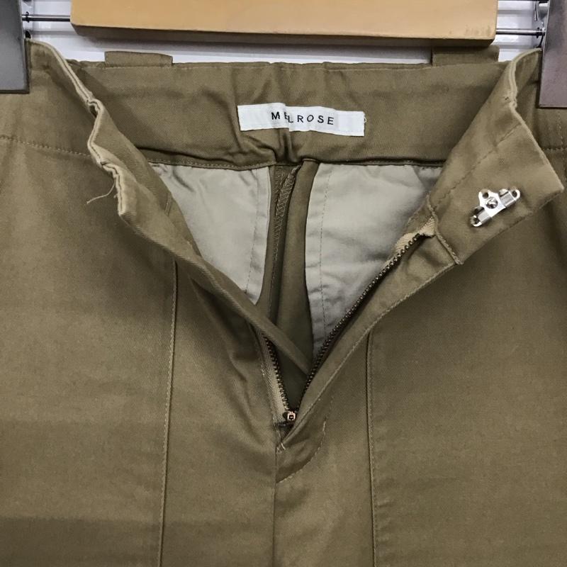 メルローズ MELROSE パンツ スラックス 2 無地 ベージュ / ベージュ / beige レディース USED 古着 中古 10158397