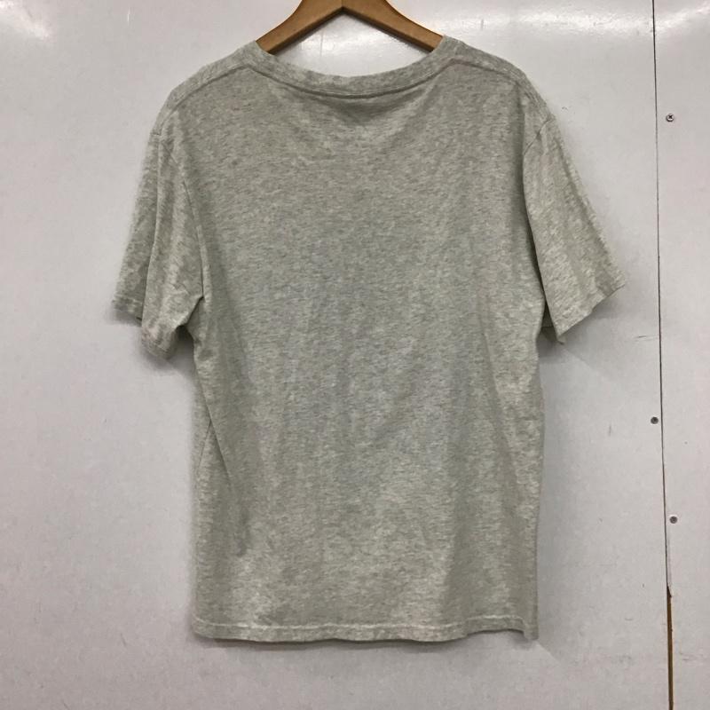 チャムス CHUMS Tシャツ 半袖 半袖カットソー プリントTシャツ クルーネックカットソー L ロゴ、文字 灰 / グレー / gray メンズ USED 古着 中古 10158399