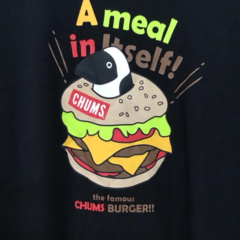チャムス CHUMS Tシャツ 半袖 半袖カットソー プリントTシャツ クルーネックカットソー L ロゴ、文字 黒 / ブラック / black メンズ USED 古着 中古 10158401