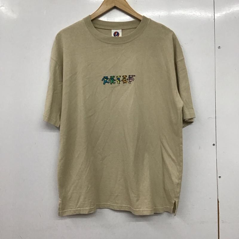 古着 USED Tシャツ 半袖 半袖カットソー プリントTシャツ クルーネックカットソー M 刺繍 ベージュ / ベージュ / beige メンズ USED 古着 中古 10158404