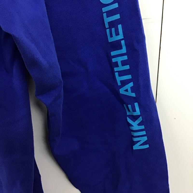 ナイキ NIKE カットソー 長袖 長袖カットソー プリントカットソー クルーネック XL ロゴ、文字 青 / ブルー / blue メンズ USED 古着 中古 10158406