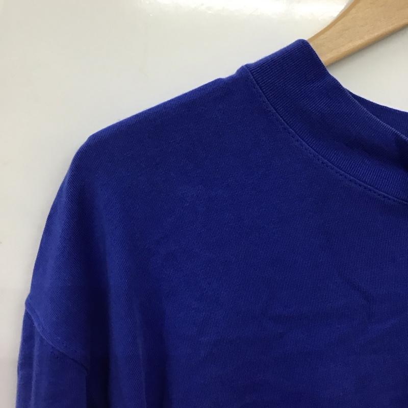 ナイキ NIKE カットソー 長袖 長袖カットソー プリントカットソー クルーネック XL ロゴ、文字 青 / ブルー / blue メンズ USED 古着 中古 10158406