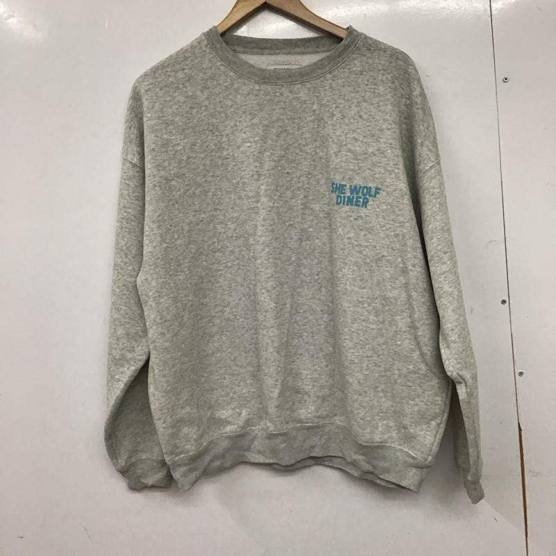 フリークスストア FREAK S STORE トレーナー 長袖 長袖トレーナー スウェット クルーネック プルオーバー M プリント 灰 / グレー / gray メンズ USED 古着 中古 10158407