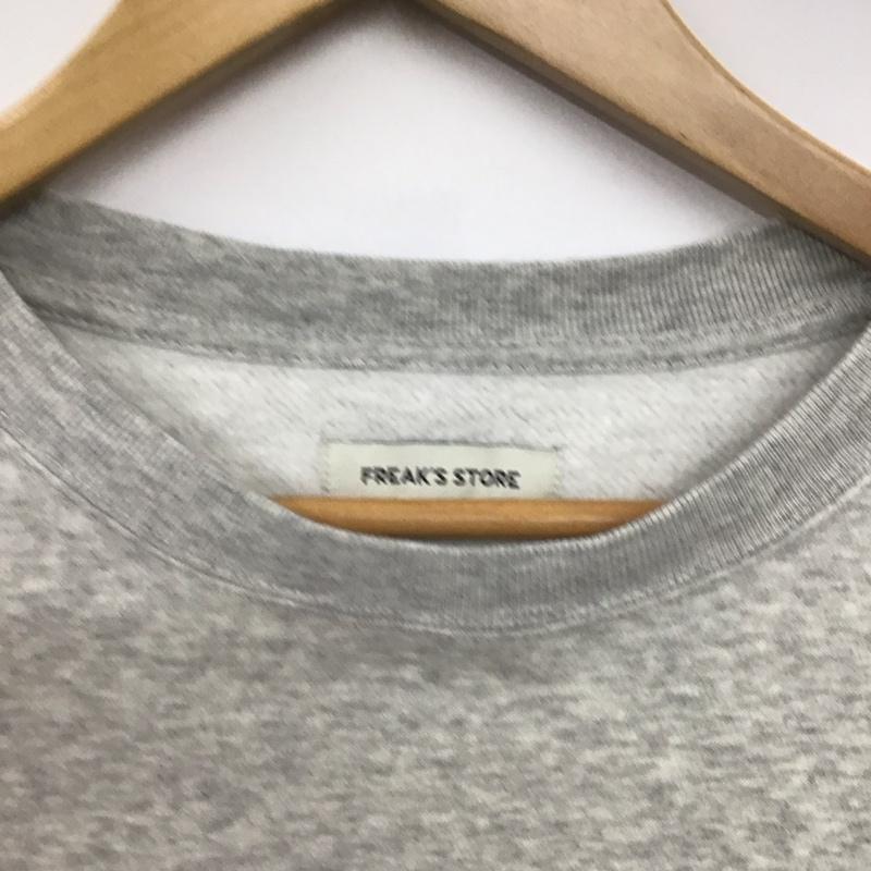 フリークスストア FREAK S STORE トレーナー 長袖 長袖トレーナー スウェット クルーネック プルオーバー M プリント 灰 / グレー / gray メンズ USED 古着 中古 10158407