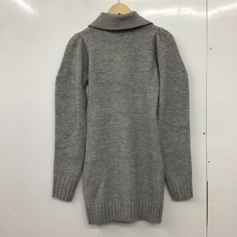 エモダ EMODA ワンピース ミニスカート 042450370401 シングルカラーミニマルワンピース タグ付 FREE 無地 灰 / グレー / gray レディース USED 古着 中古 10158408