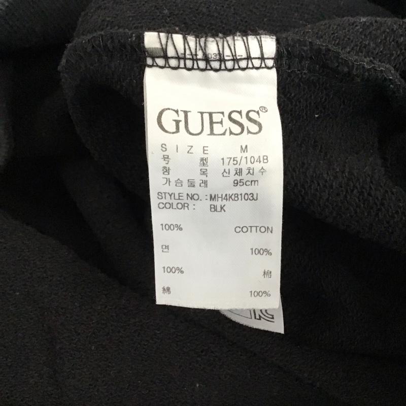 ゲス Guess トレーナー 長袖 長袖トレーナー スウェット クルーネック プルオーバー M ロゴ、文字 黒 / ブラック / black メンズ USED 古着 中古 10158410