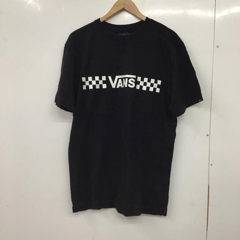 バンズ VANS Tシャツ 半袖 半袖カットソー プリントTシャツ クルーネックカットソー XL ロゴ、文字 黒 / ブラック / black メンズ USED 古着 中古 10158411
