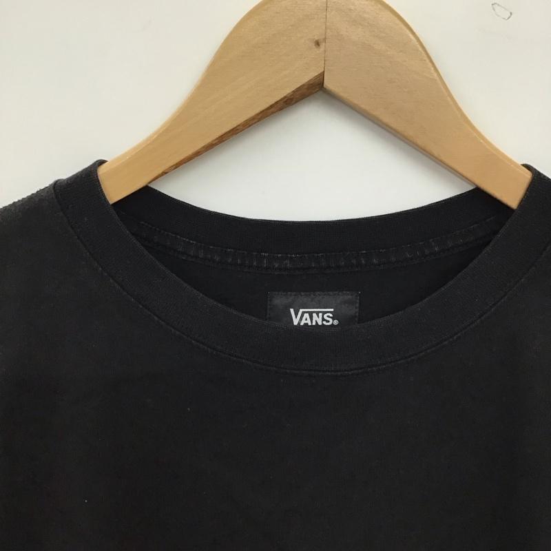 バンズ VANS Tシャツ 半袖 半袖カットソー プリントTシャツ クルーネックカットソー XL ロゴ、文字 黒 / ブラック / black メンズ USED 古着 中古 10158411